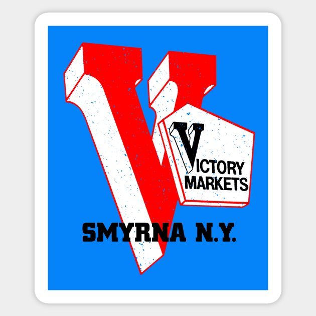 Victory Market Former Smyrna NY Grocery Store Logo Sticker by MatchbookGraphics